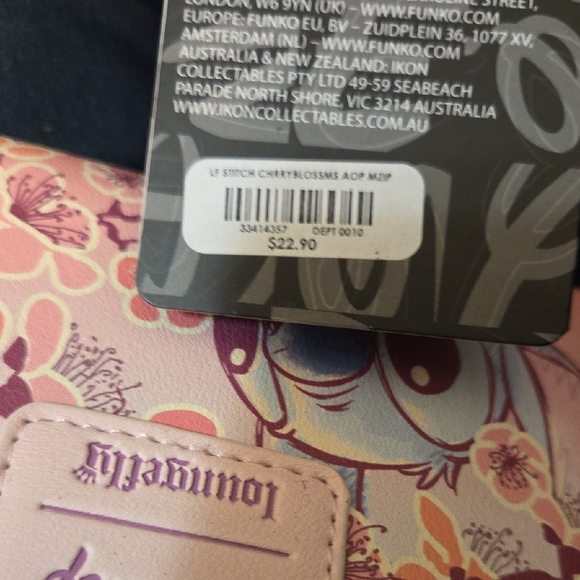 Loungefly Pink and Blue Floral Wallet - Picture 5 of 5